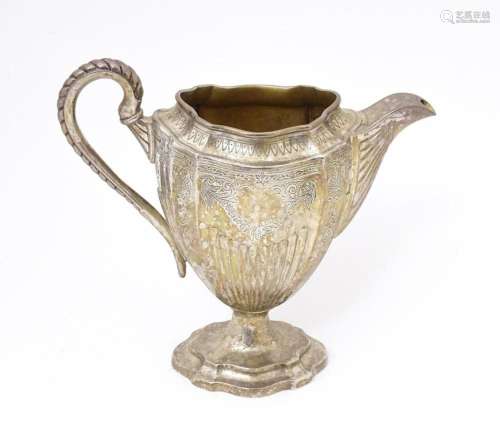 A Victorian silver jug / water pot hallmarked Birmingham 189...