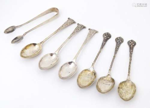 Three silver teaspoons hallmarked Birmingham 1904 maker Jose...