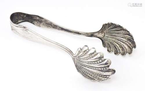 American sterling silver serving tongs maker Frank M Whiting...