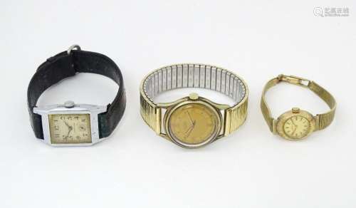 Three various wristwatches to include one by Helveti, anothe...