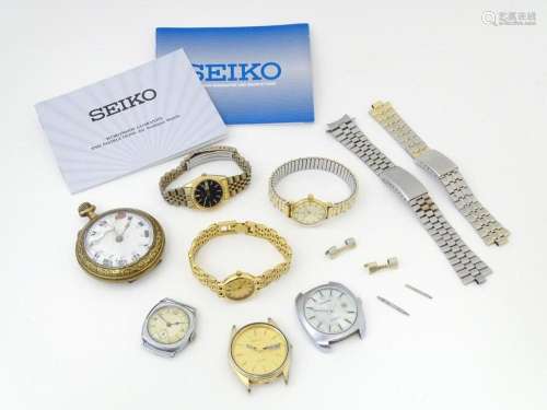 Assorted wristwatches, to include a ladies watches by Omega,...