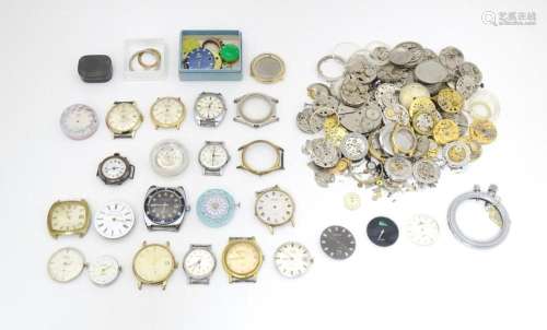 Watchmakers / Repairers Interest : A quantity of assorted wr...