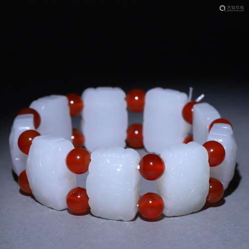 Hetian Jade Tiger Noodle Bracelets