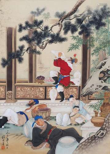 Liu JishaosilkSun Wukong's havoc in the heavenly palaceverti...