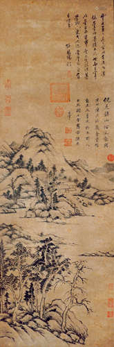 董其昌 山水 立轴