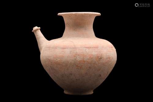 AMLASH TERRACOTTA SPOUTED VESSEL