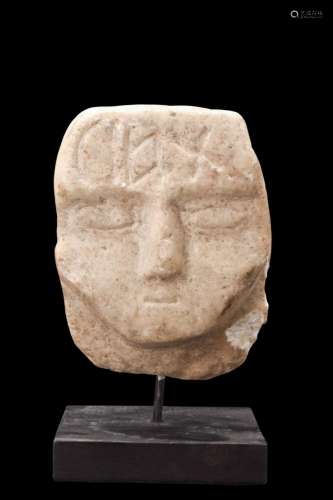 SOUTH ARABIAN STONE FACE STELE