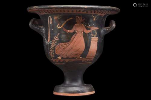 APULIAN RED FIGURE BELL KRATER - TL TESTED