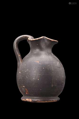 GREEK CAMPANIAN BLACK GLAZED OINOCHOE