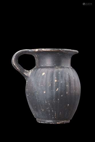 GREEK CAMPANIAN BLACK GLAZED OLPE