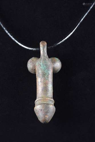 ROMAN BRONZE PHALLIC PENDANT