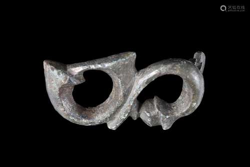 ROMANO-CELTIC BRONZE TRUMPET WHORL BROOCH