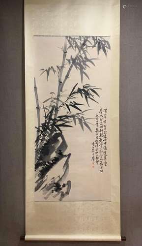 Yangzhou Eight Eccentrics - Li Fangying: Dark Bamboo Paintin...