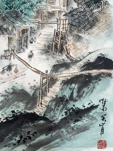 Guan Shanyue: Painting Zigong Salt Well with my publication