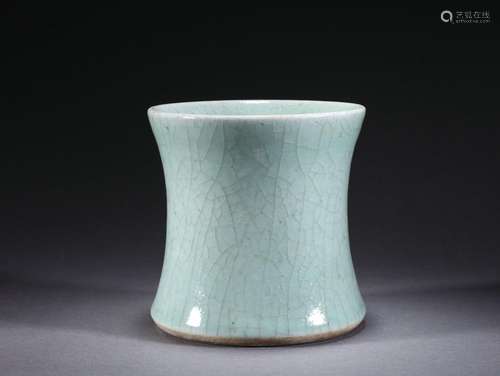 A Ru-ware Crackle Beaker Vase Gu