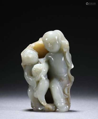 A Hetian Jade Boy Ornament