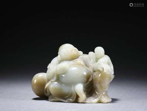 A Hetian Jade Maitreya Buddha Ornament