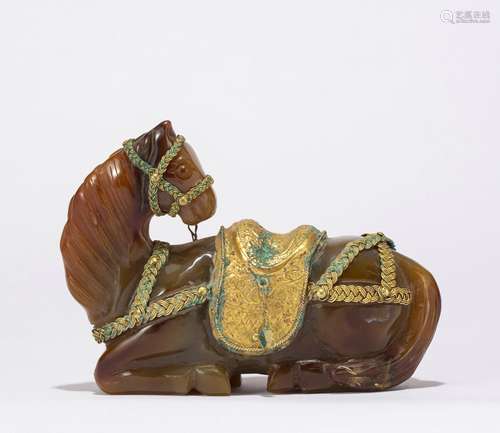 A Onyx horse Ornament