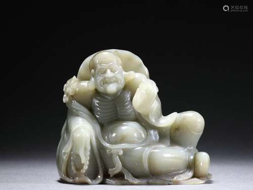 A Hetian Jade Arhat ornament