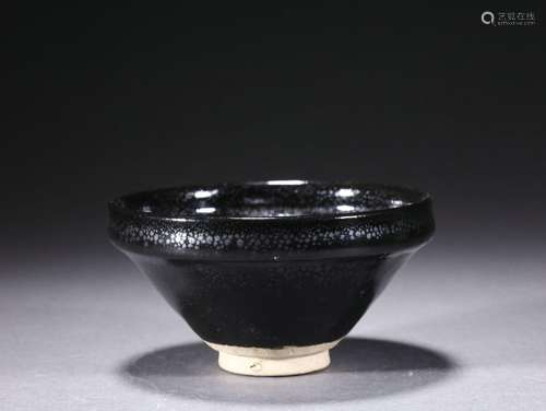 A Black Glaze Oil Drip Bowl