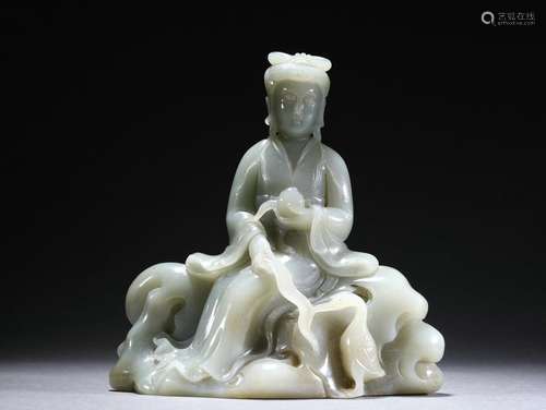 A Hetian Jade Character Ornament