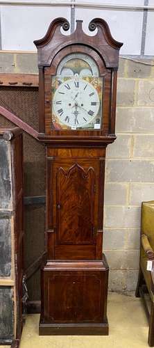 An early 19th century North Country mahogany eight day longc...