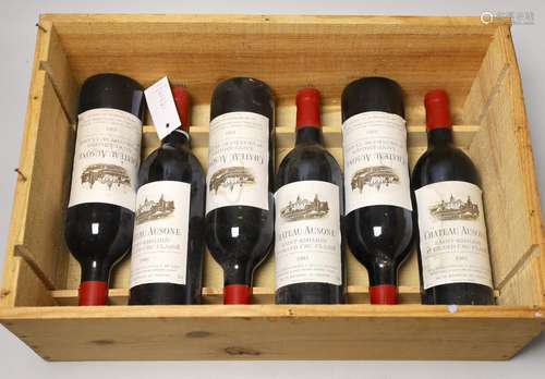 Six bottles of Chateau Ausone 1983