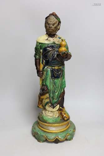 A Chinese sancai glazed figure of Li Tieguai, probably Ming ...