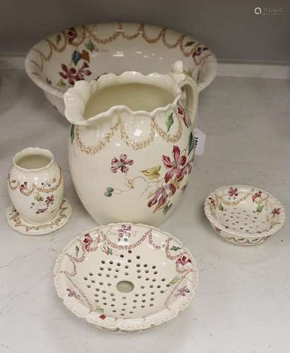 A Copeland Spode Montana pattern washstand set