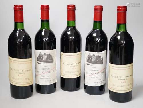 Chateau Trotanoy Pomerol 1983 3 bottles, and Chateau Lievang...