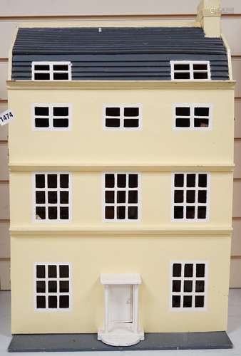 Dolls house based on a Georgian Bath townhouse, with content...