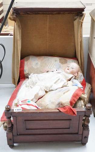 An Armand Marseille 390 A 11/2 M porcelain doll and a half t...