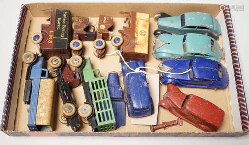 Rare pre-war Dinky toys including two 28-series, second-type...