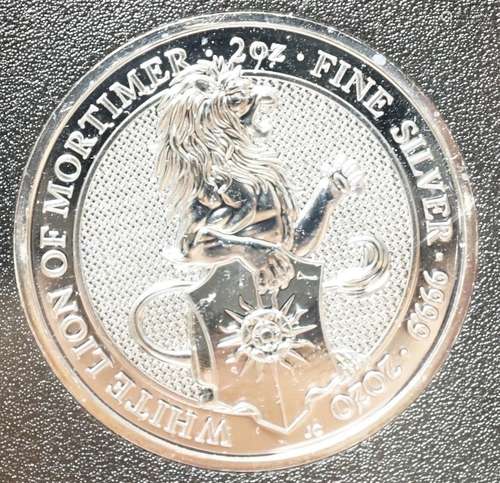 Seven Jubilee Mint two ounce silver �5 Queens Beasts boxed c...