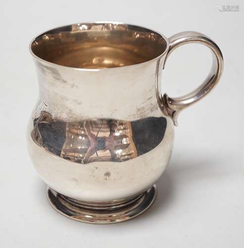 A George VI silver baluster christening cup, London, 1838, 8...