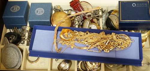 A group of assorted watches, costume and minor gold jeweller...