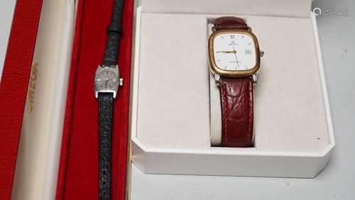 A gentlemans steel and gold plated Zenith Cosmopolitan wrist...