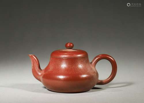 An Yixing clay teapot