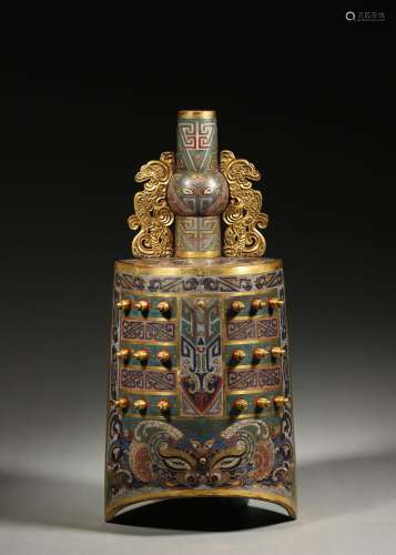 A taotie patterned cloisonne bianzhong