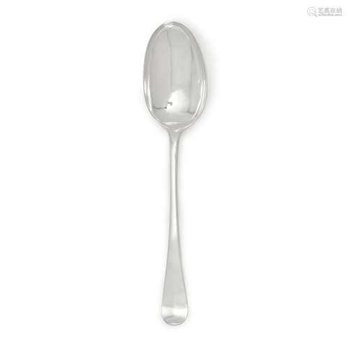 A Louis XV Provincial Silver Ragout Spoon, mid-18th Century