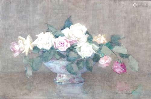 ARR AR Constance Walton RSW (1866-1960) Roses watercolour, s...