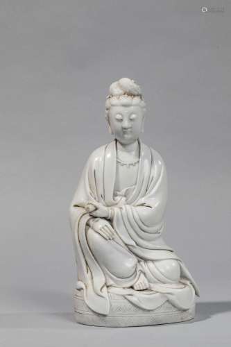Le Boddhisattva Kwan yin assis en délassement,