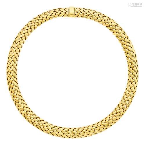 Tiffany & Co. Gold 'Vannerie' Necklace