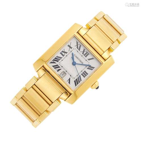 Cartier Gold 'Tank Francaise' Wristwatch, Ref. 1840