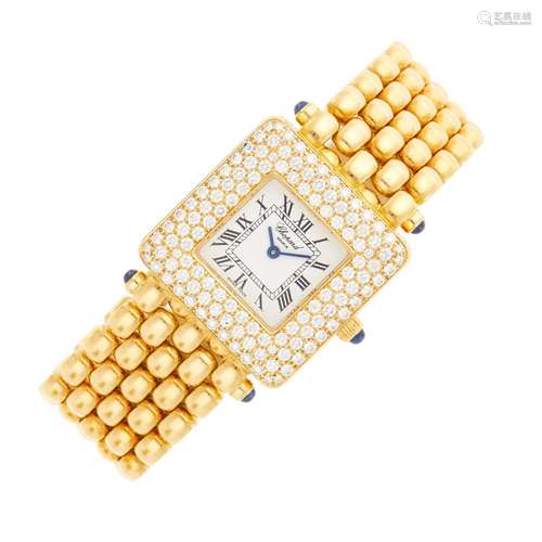 Chopard Gold and Diamond 'Classique' Wristwatch