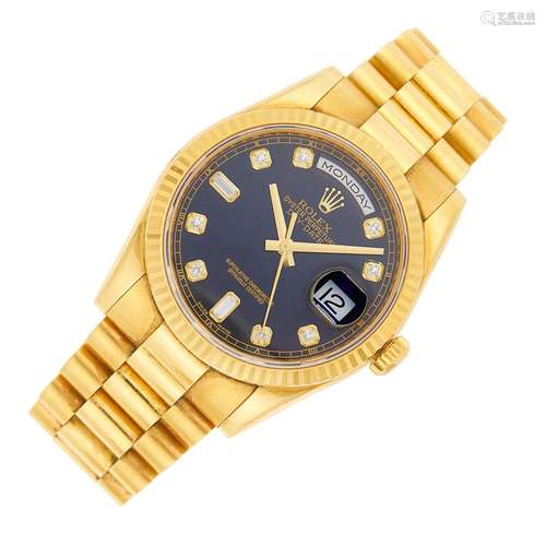 Rolex Gentleman's Gold 'Day-Date President' Wristwatch, Ref....