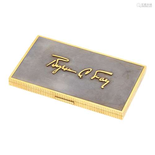 Paul Flato Gold and Oxidized Silver Case