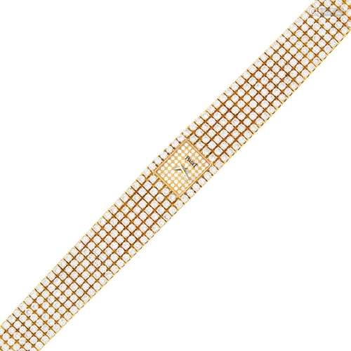 Piaget Gold and Diamond 'Fully Loaded' Dress Wristwatch