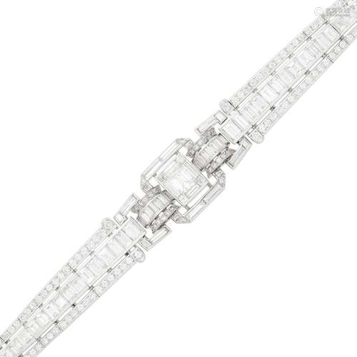 Platinum and Diamond Bracelet