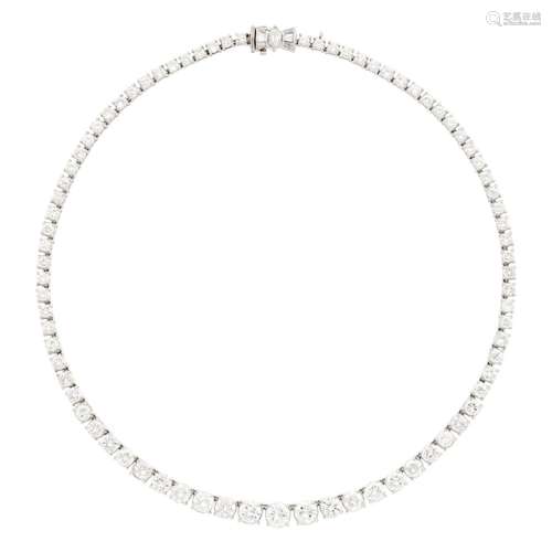 Platinum and Diamond Necklace